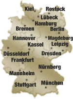 Karte von Deutschland